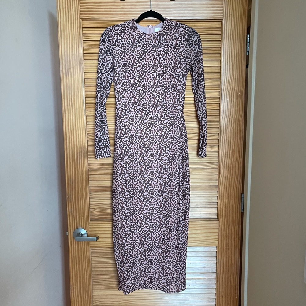 House of CB animal print midi dress